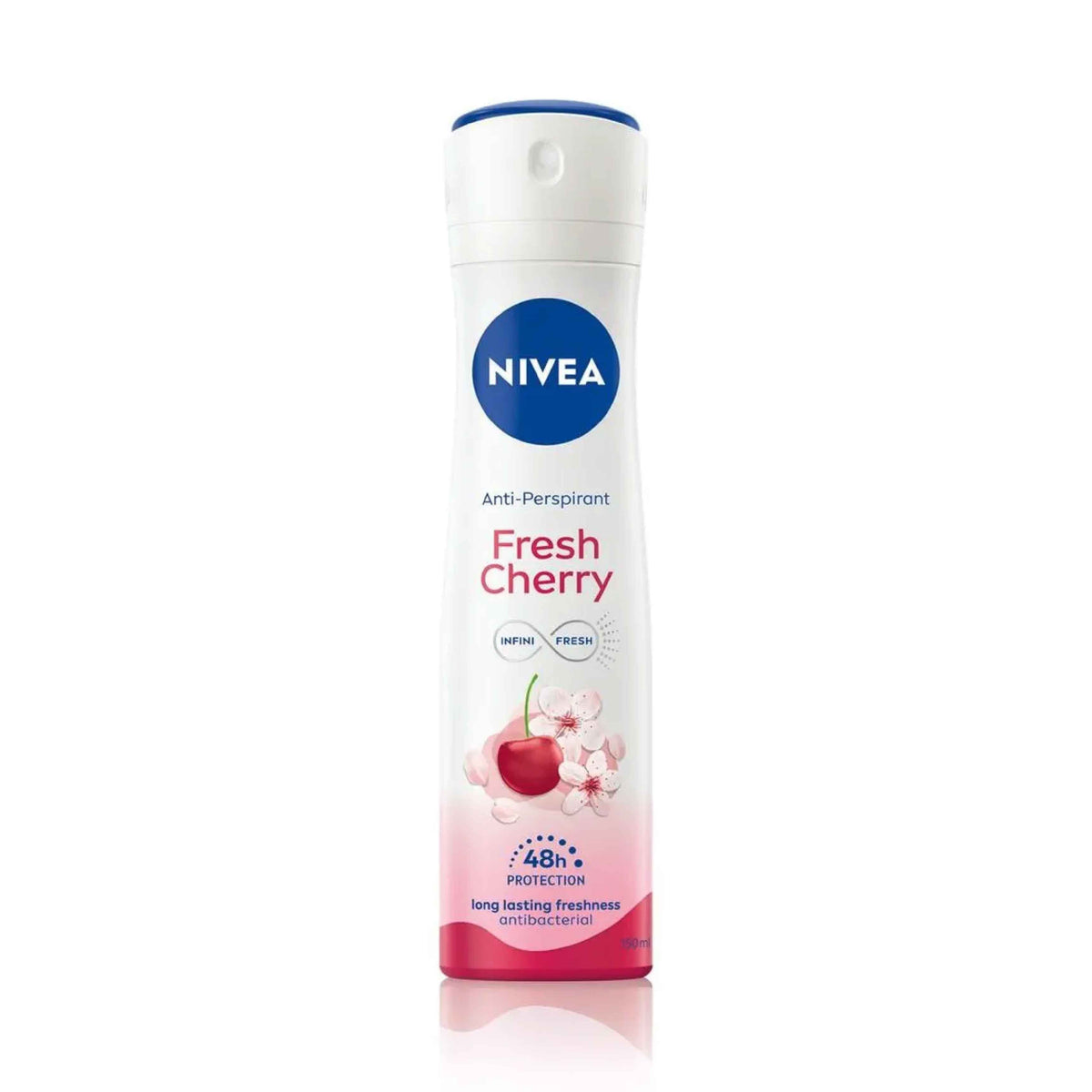 Refect Beauty Nivea Fresh Cherry anti-perspirant deodorant spray for women with a sweet cherry fragrance