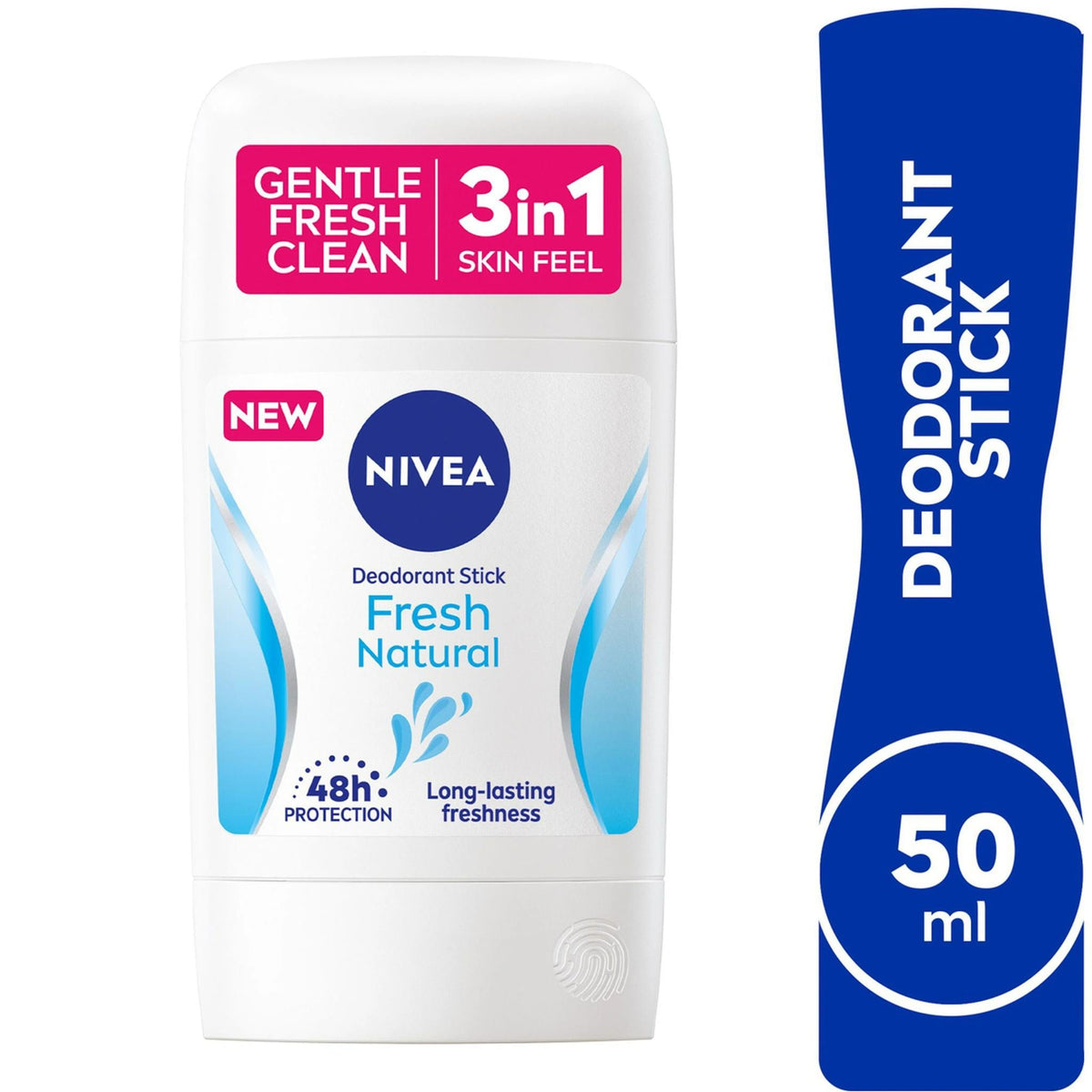 Refect Beauty Nivea Fresh Natural 50ml deodorant stick for women with 48-hour protection and ocean extracts