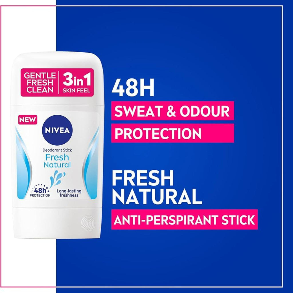 Refect Beauty Nivea Fresh Natural deodorant stick for women providing 48-hour sweat and odour protection