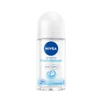 Refect Beauty Nivea Fresh Natural roll-on deodorant for women in a clear 50ml bottle with a white cap