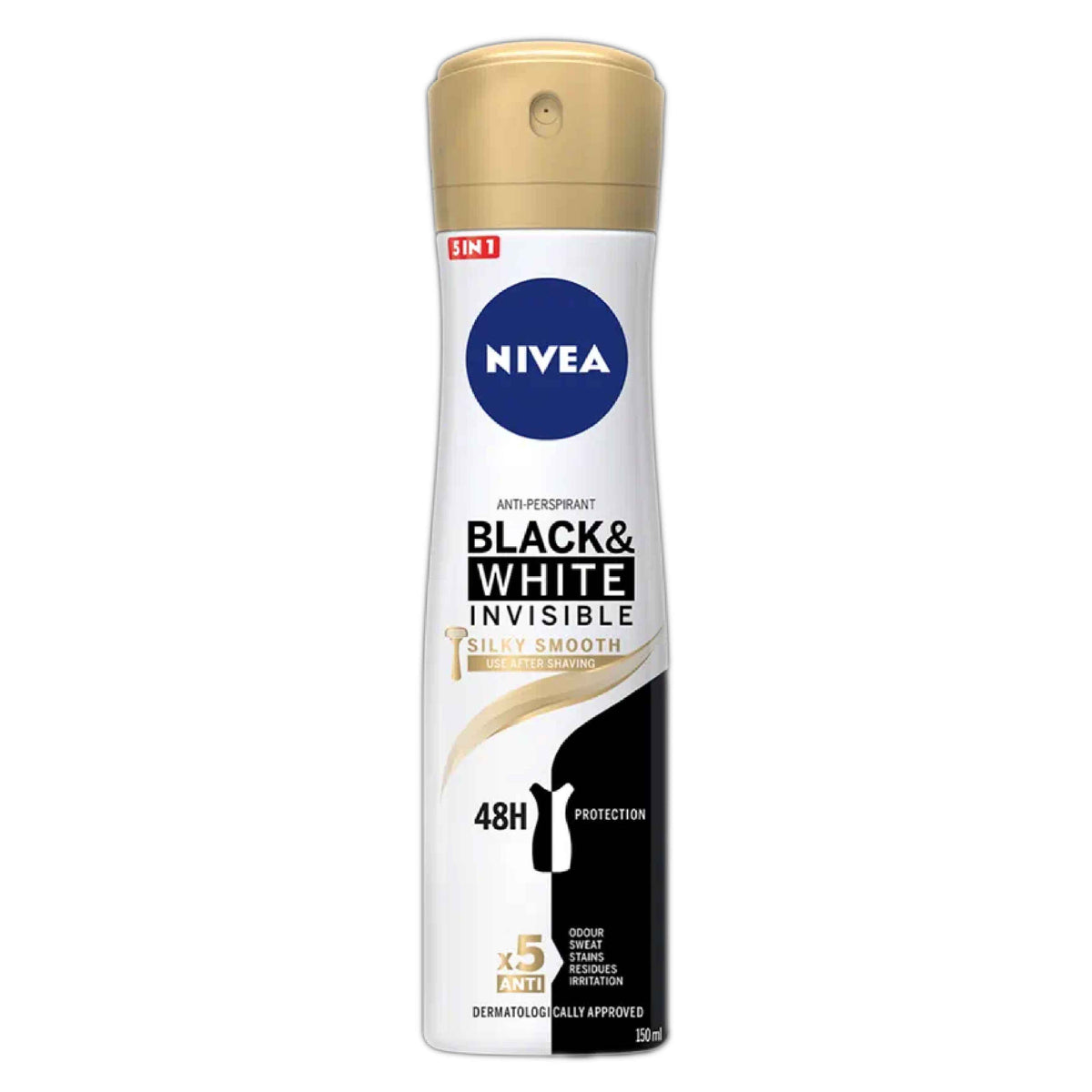 Refect Beauty Nivea Black & White Invisible Silky Smooth anti-perspirant spray can for women