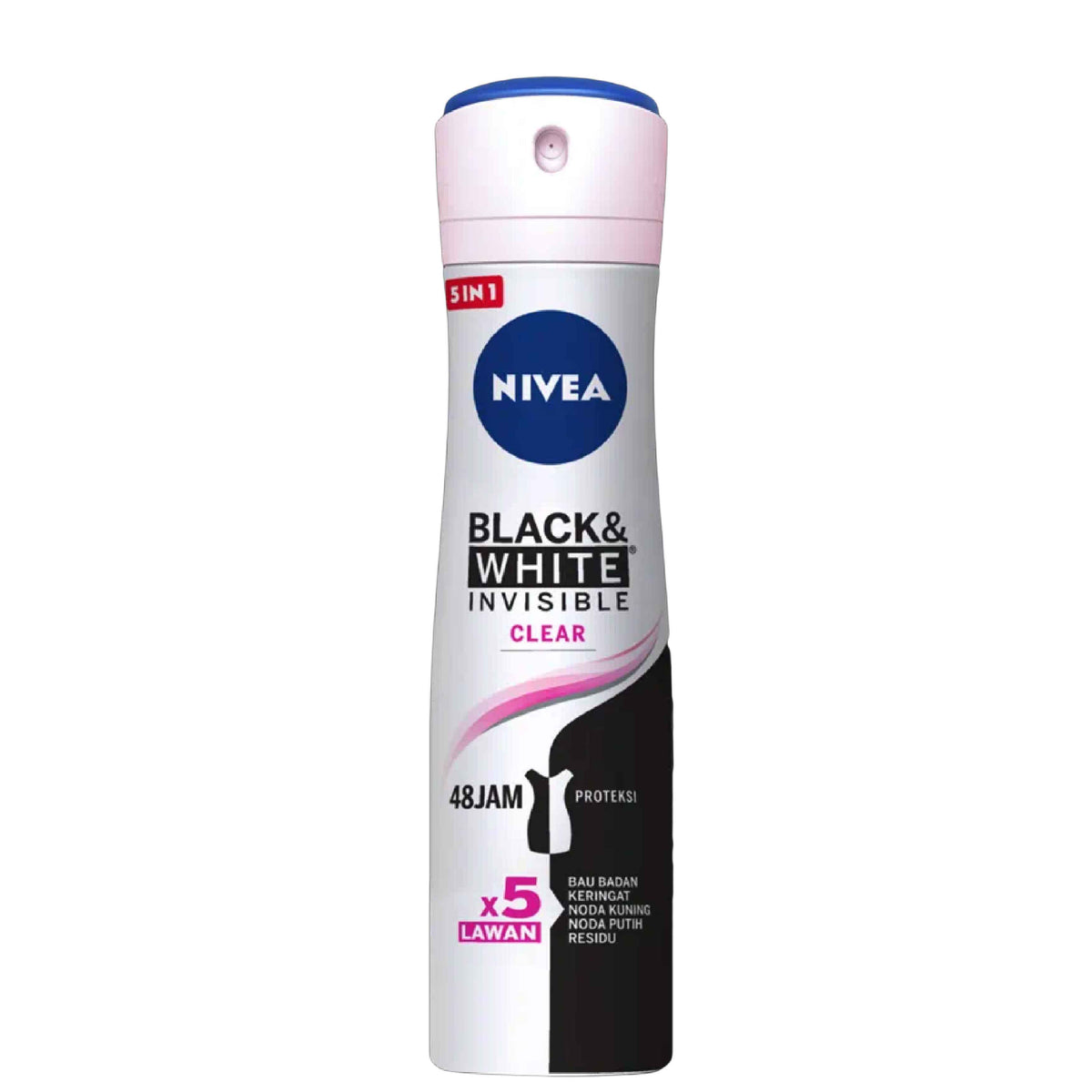 Refect Beauty Nivea Black & White Invisible anti-perspirant spray bottle for women with 48-hour protection