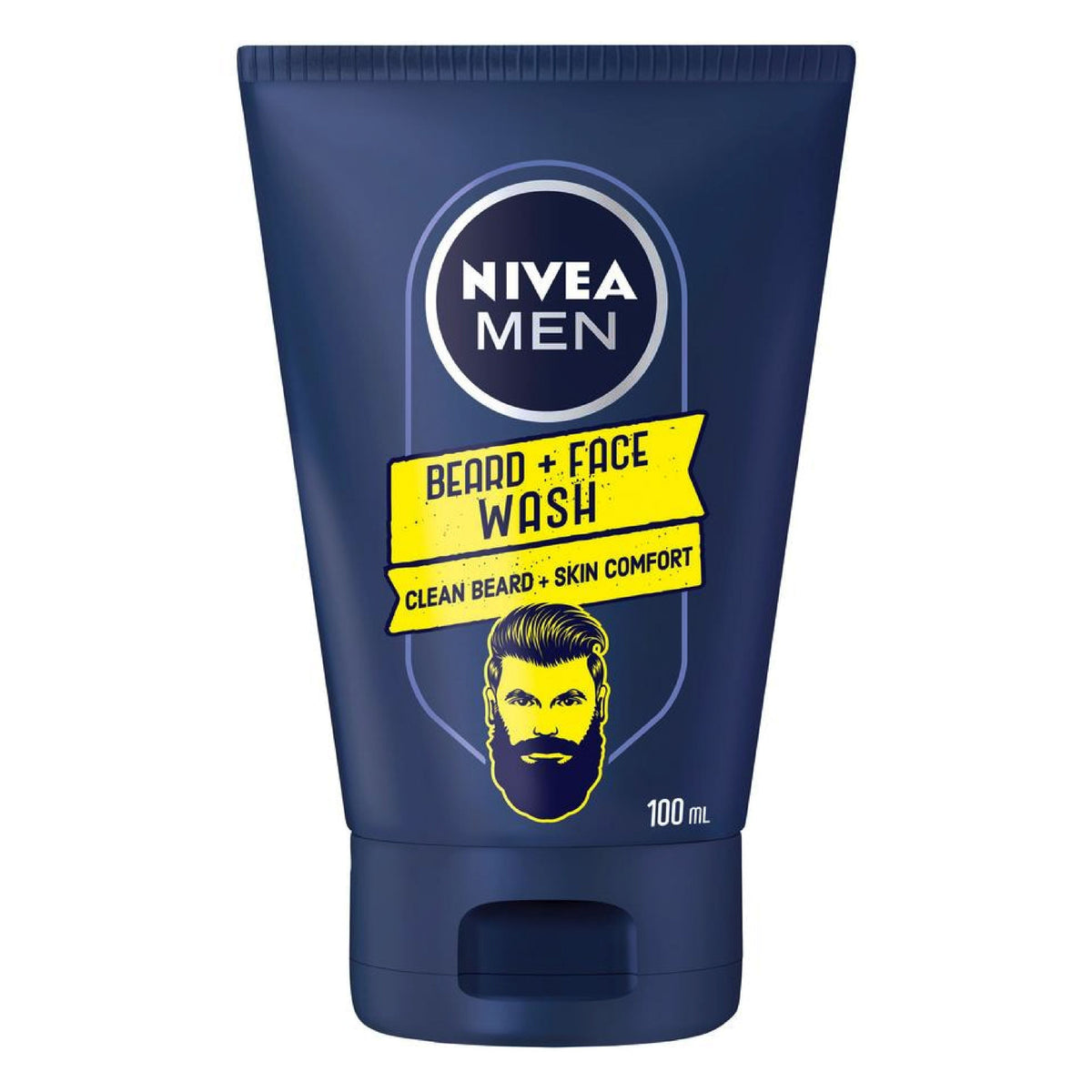 Refect Beauty Nivea Men Barber Pro Range beard and face cleansing wash in a dark blue 100ml squeeze tube
