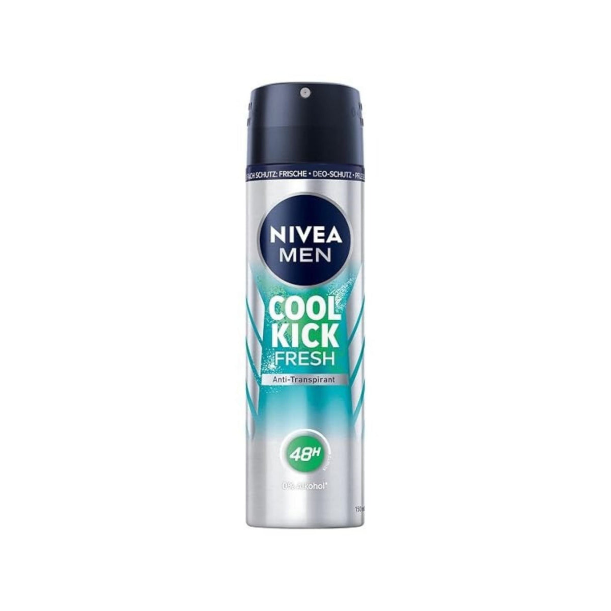 Refect Beauty Nivea Men Cool Kick Fresh anti-perspirant body spray in a silver and blue aerosol canister