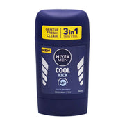 Refect Beauty Nivea Men Cool Kick 3-in-1 anti-perspirant deodorant stick in a dark blue container