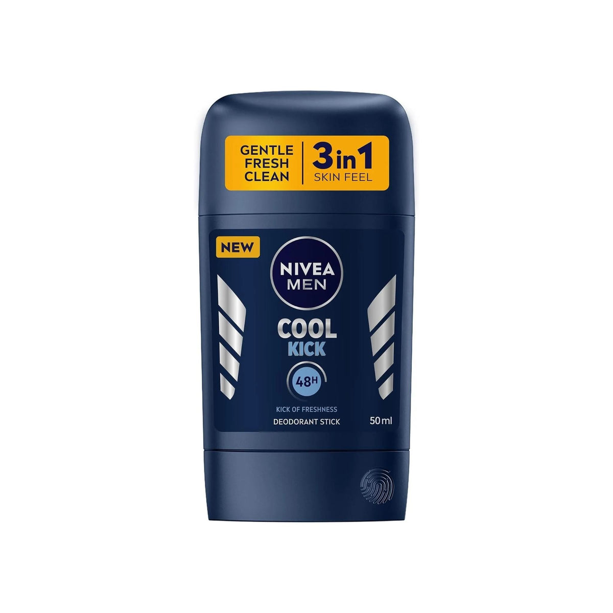 Refect Beauty Nivea Men Cool Kick 48h anti-perspirant stick in a dark blue container with silver accents