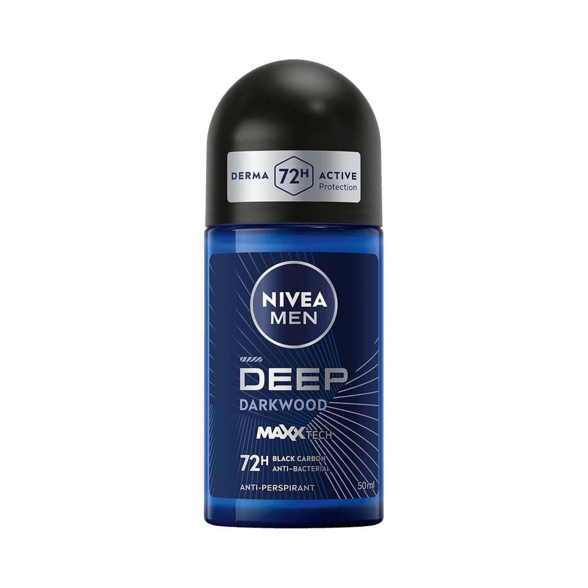 Refect Beauty Nivea Men Deep Black Carbon Dark Wood roll-on antiperspirant deodorant with 72h protection