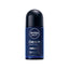 Refect Beauty Nivea Men Deep Black Carbon antiperspirant roll-on with dark wood fragrance and antibacterial formula.