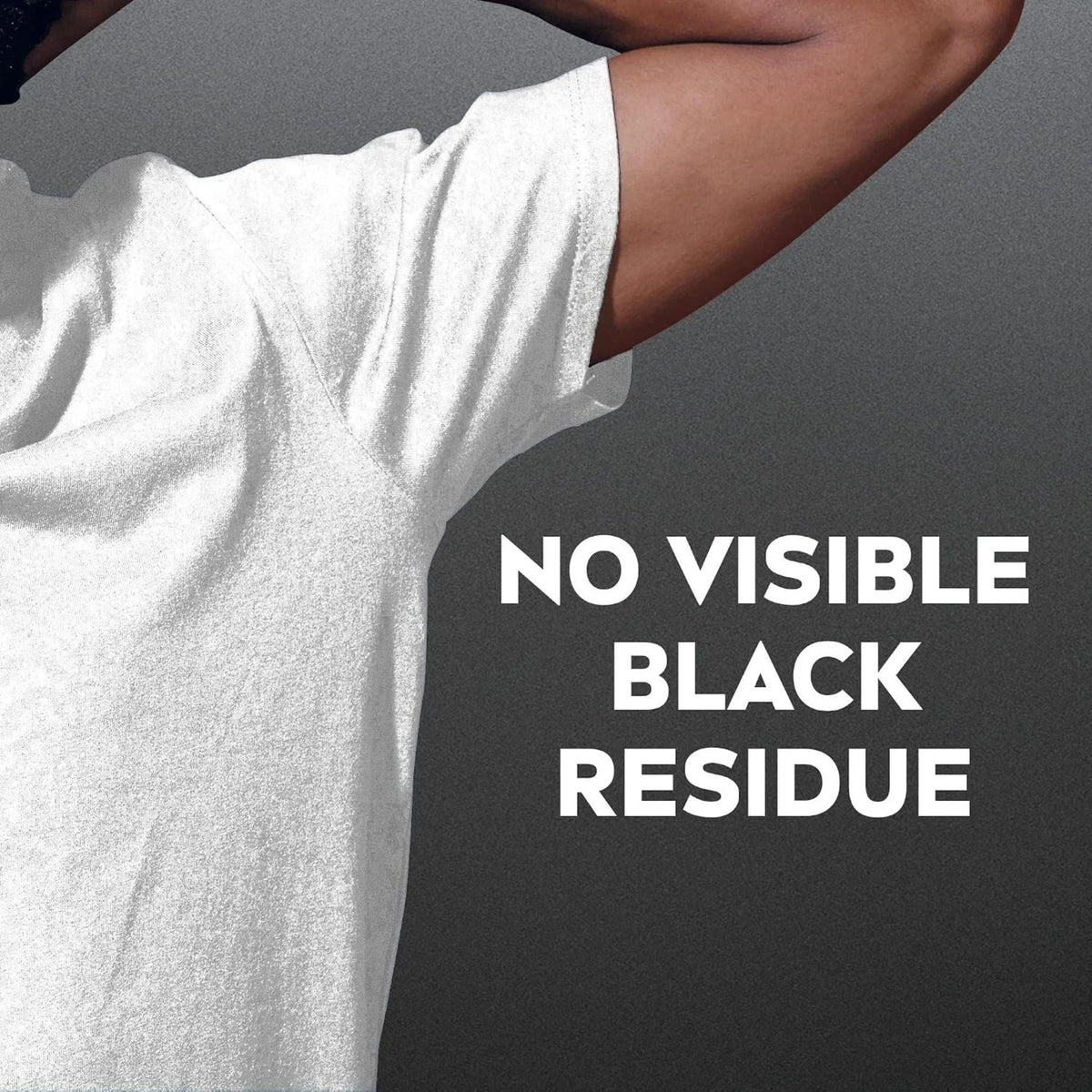Refect Beauty Nivea Men Deep Black Carbon Beat body spray showing no visible black residue on a white t-shirt