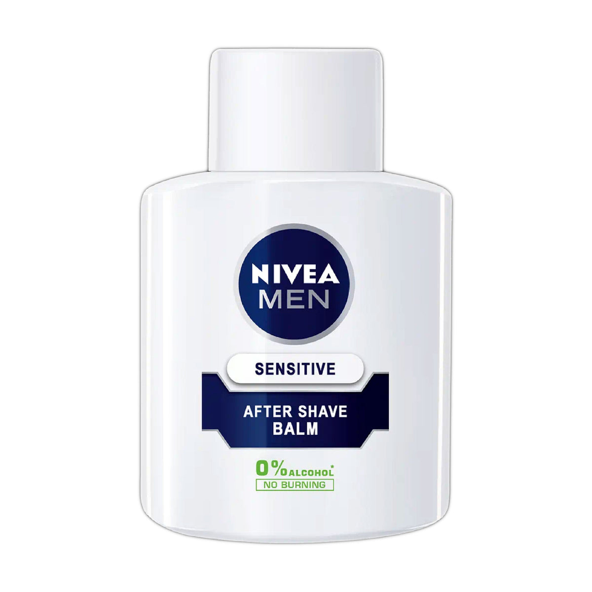 Refect Beauty Nivea Men Sensitive After Shave Balm in a white bottle designed to soothe and hydrate sensitive skin.