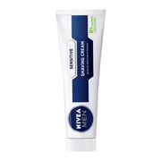Refect Beauty Nivea Men Sensitive Shaving Cream in a white and blue tube designed to soothe sensitive skin.