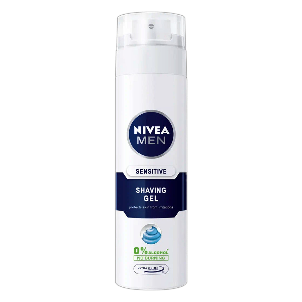 Refect Beauty Nivea Men Sensitive Shaving Gel in a white aerosol canister for soothing sensitive skin