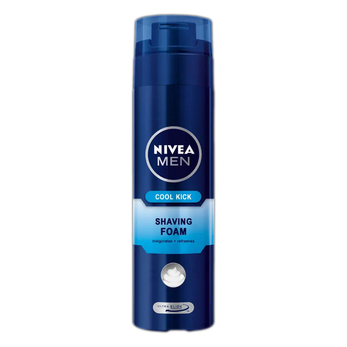 Refect Beauty Nivea Men Fresh & Cool Shaving Foam in a blue aerosol canister for a refreshing and smooth shave.