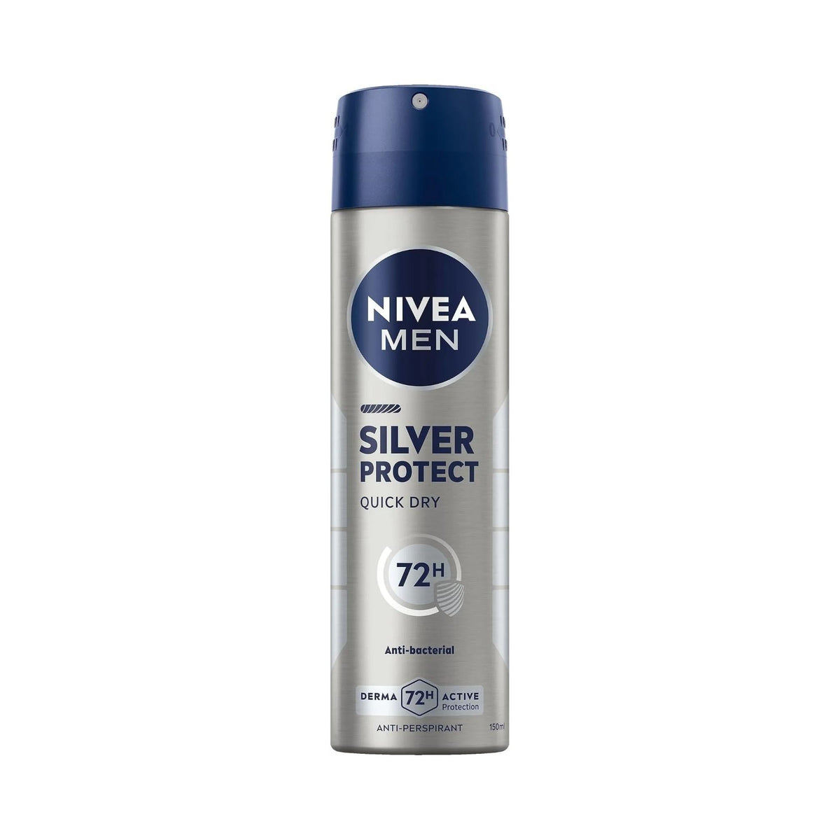 Refect Beauty Nivea Men Silver Protect anti-perspirant spray in a silver and blue 150ml aerosol can