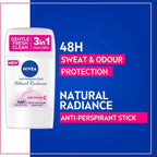 Refect Beauty Nivea Natural Radiance antiperspirant stick for women offering 48-hour sweat and odour protection