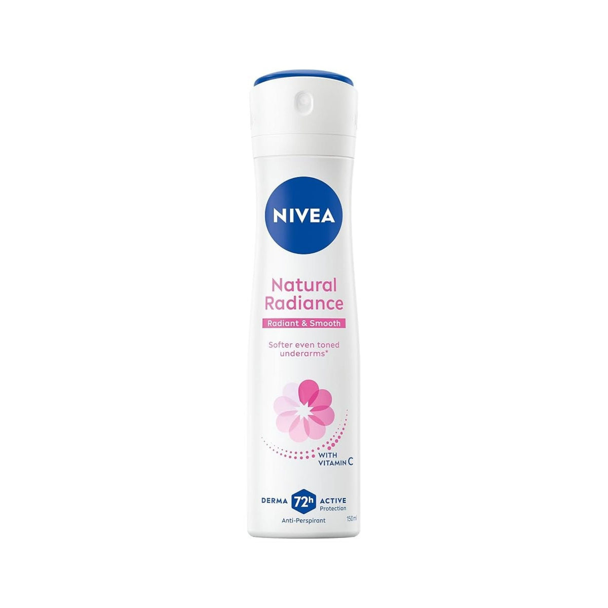Refect Beauty NIVEA Natural Radiance antiperspirant spray bottle for brighter and smoother underarms