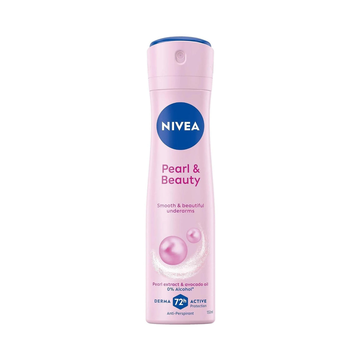 Refect Beauty Nivea Pearl & Beauty anti-perspirant spray for women in a light pink 150ml aerosol can