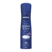 Refect Beauty Nivea Protect & Care anti-perspirant spray for women in a blue 150ml bottle with 48h protection.