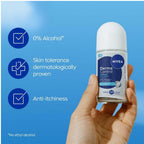 Refect Beauty Nivea Derma Control roll-on deodorant for sensitive skin with hyaluronic acid and vitamin B5