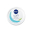 Refect Beauty Nivea Soft moisturizing cream in a white 97g jar for face, body, and hands with Vitamin E and Jojoba Oil
