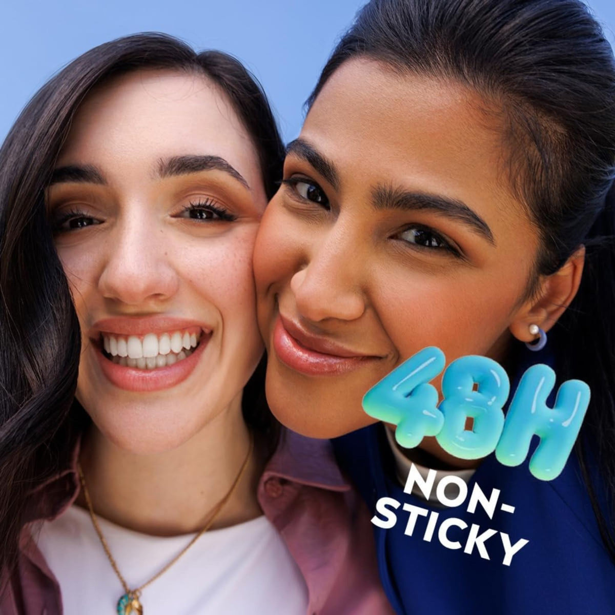 Refect Beauty Nivea Soft moisturizing cream featuring two smiling women with smooth skin and 48h non-sticky text