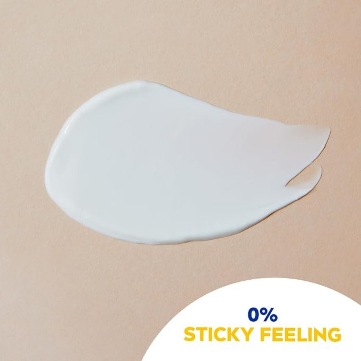 Refect Beauty Nivea Sun Face Cream SPF 50 white sunscreen texture swatch on a neutral background