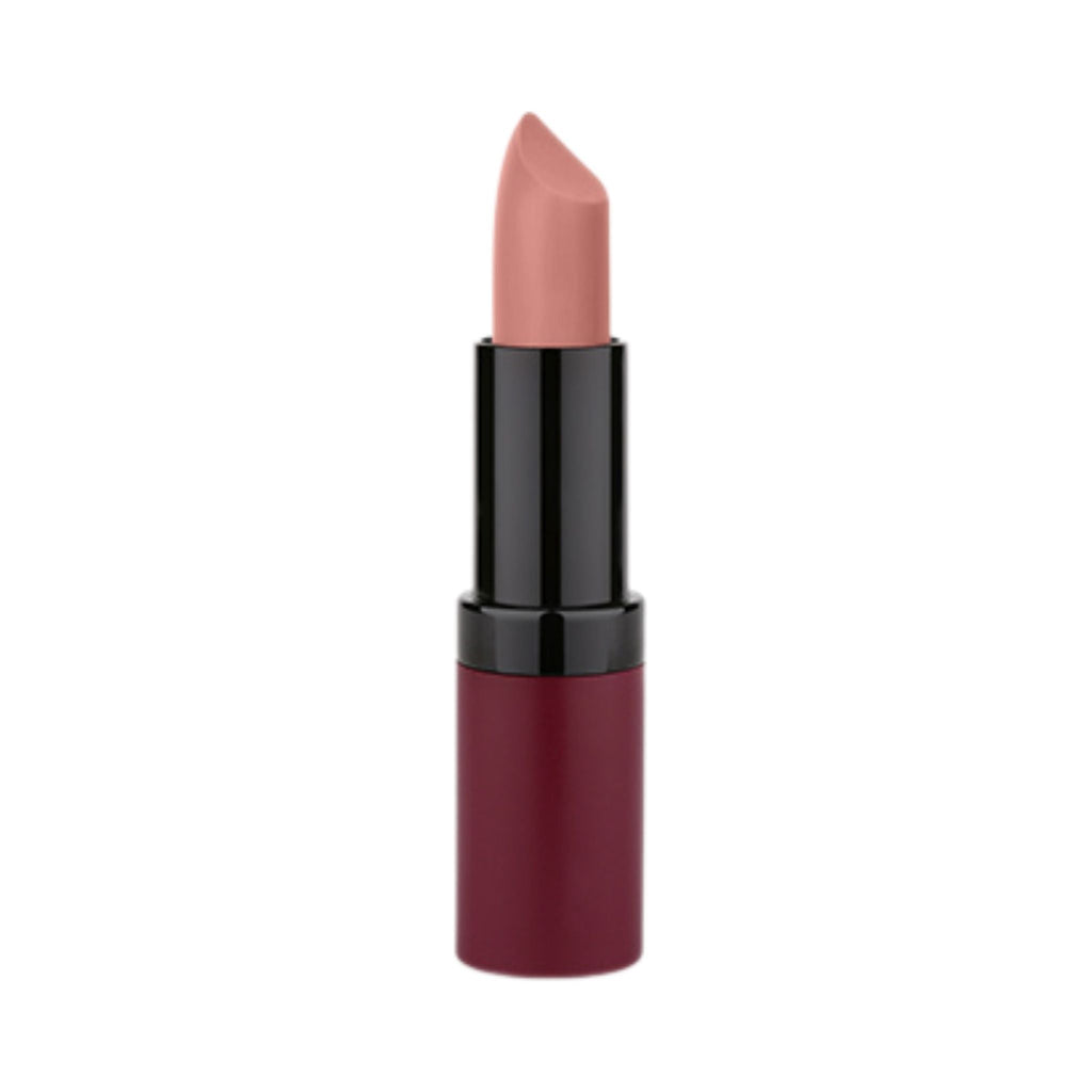 Refect Beauty Golden Rose Velvet Matte Lipstick in a soft nude shade with a rich, creamy, long-lasting finish. 01