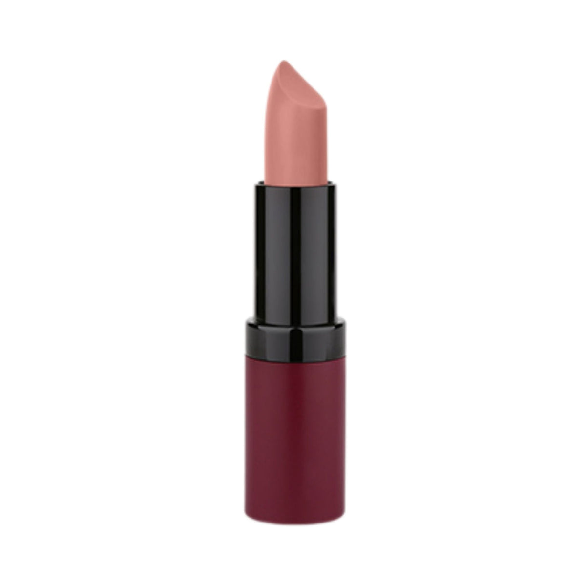 Refect Beauty Golden Rose Velvet Matte Lipstick in a soft nude shade with a rich, creamy, long-lasting finish. 01