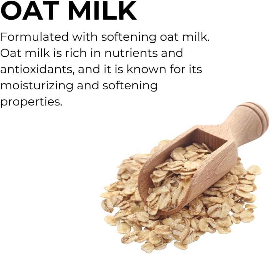 Refect Beauty Phyto Douceur Softness Conditioner ingredient highlight featuring a wooden scoop of raw oat grains