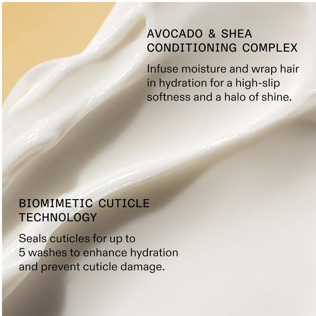 Refect Beauty Olaplex Rich Hydration Mask texture showing creamy white conditioning treatment with avocado and shea