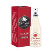 Refect Beauty Old Spice Original After Shave Lotion in a white bottle with a spray atomizer and its red patterned box.