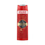 Refect Beauty Old Spice Epic Legend shower gel bottle with red packaging and bourbon vanilla scent branding