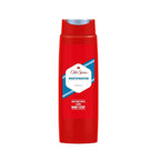 Refect Beauty Old Spice Whitewater shower gel in a red plastic bottle with a white and blue label