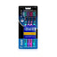 Refect Beauty Oral-B Allrounder Black medium manual toothbrushes in a 4-pack with pink and blue accent handles