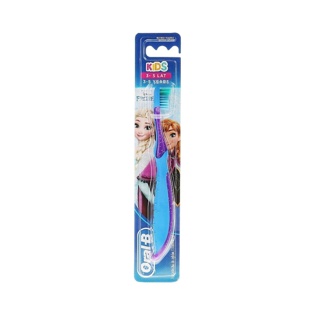 Refect Beauty Oral-B Kids Frozen soft toothbrush for ages 3-5 with blue and purple handle in original packaging