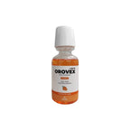 Refect Beauty Orovex orange mouthwash in a clear bottle with a white cap for fresh breath and oral hygiene