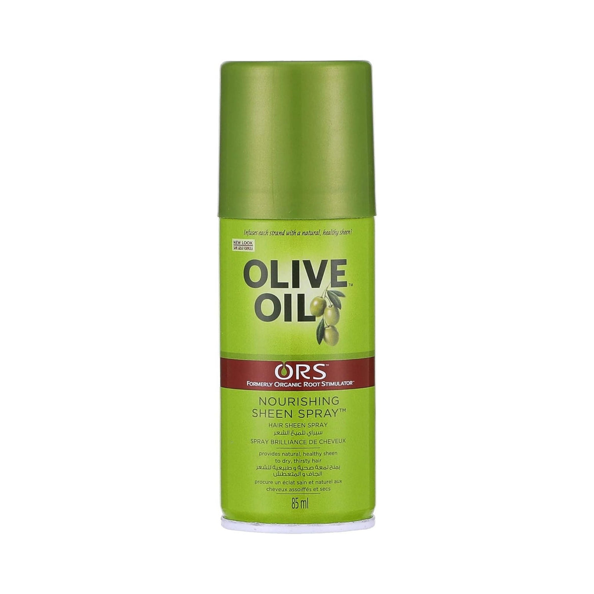 Refect Beauty ORS Olive Oil Nourishing Sheen Spray bottle for adding healthy shine and softness to dry hair