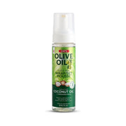Refect Beauty ORS Olive Oil Hold & Shine Wrap/Set Mousse in a clear pump bottle for styling curls and wraps.