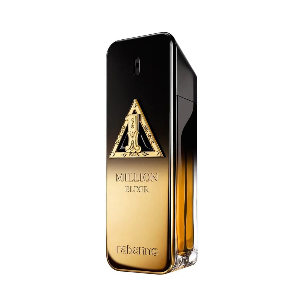 Refect Beauty Paco Rabanne 1 Million Night Elixir perfume bottle with a black and gold gradient glass design.