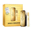 Refect Beauty Paco Rabanne 1 Million Eau de Toilette gift set featuring a gold 100ml bottle and 10ml travel spray.