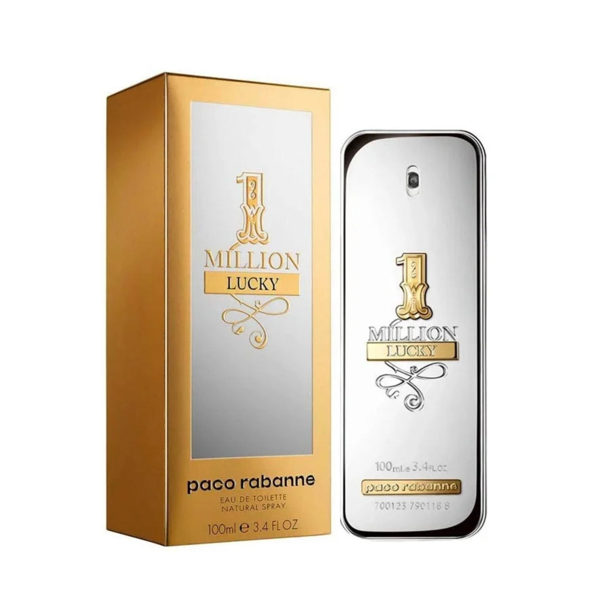 Refect Beauty Paco Rabanne 1 Million Lucky Eau de Toilette bottle and gold packaging box