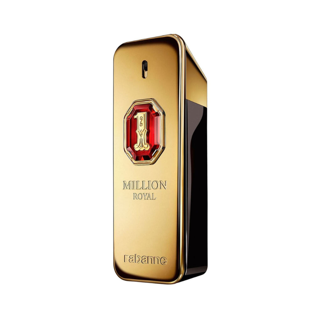 Refect Beauty Paco Rabanne 1 Million Royal Parfum in its iconic gold bar bottle with a red jewel accent.