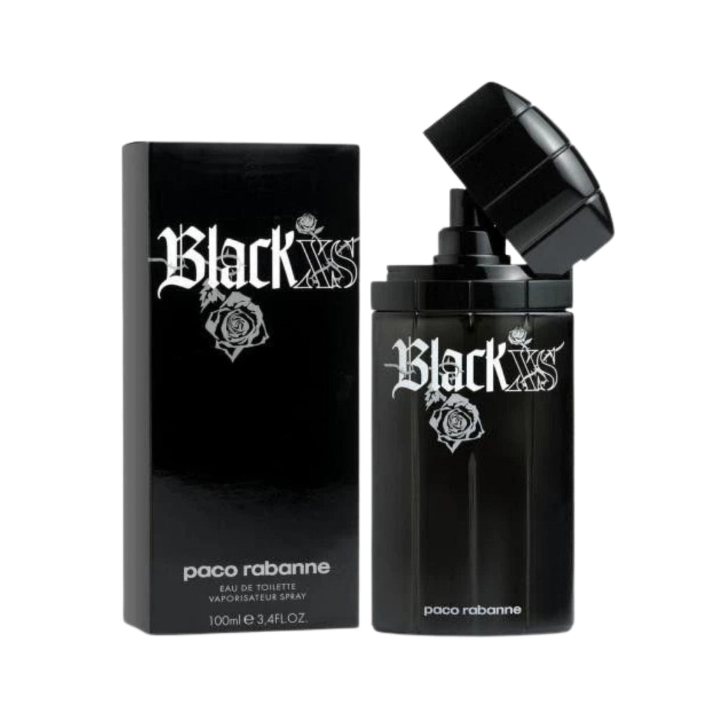 Refect Beauty Paco Rabanne Black XS Eau de Toilette for men in a sleek black bottle with matching branded box