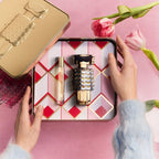 Refect Beauty Paco Rabanne Fame Eau de Parfum gift set with full-size and mini fragrance bottles in a decorative tin.