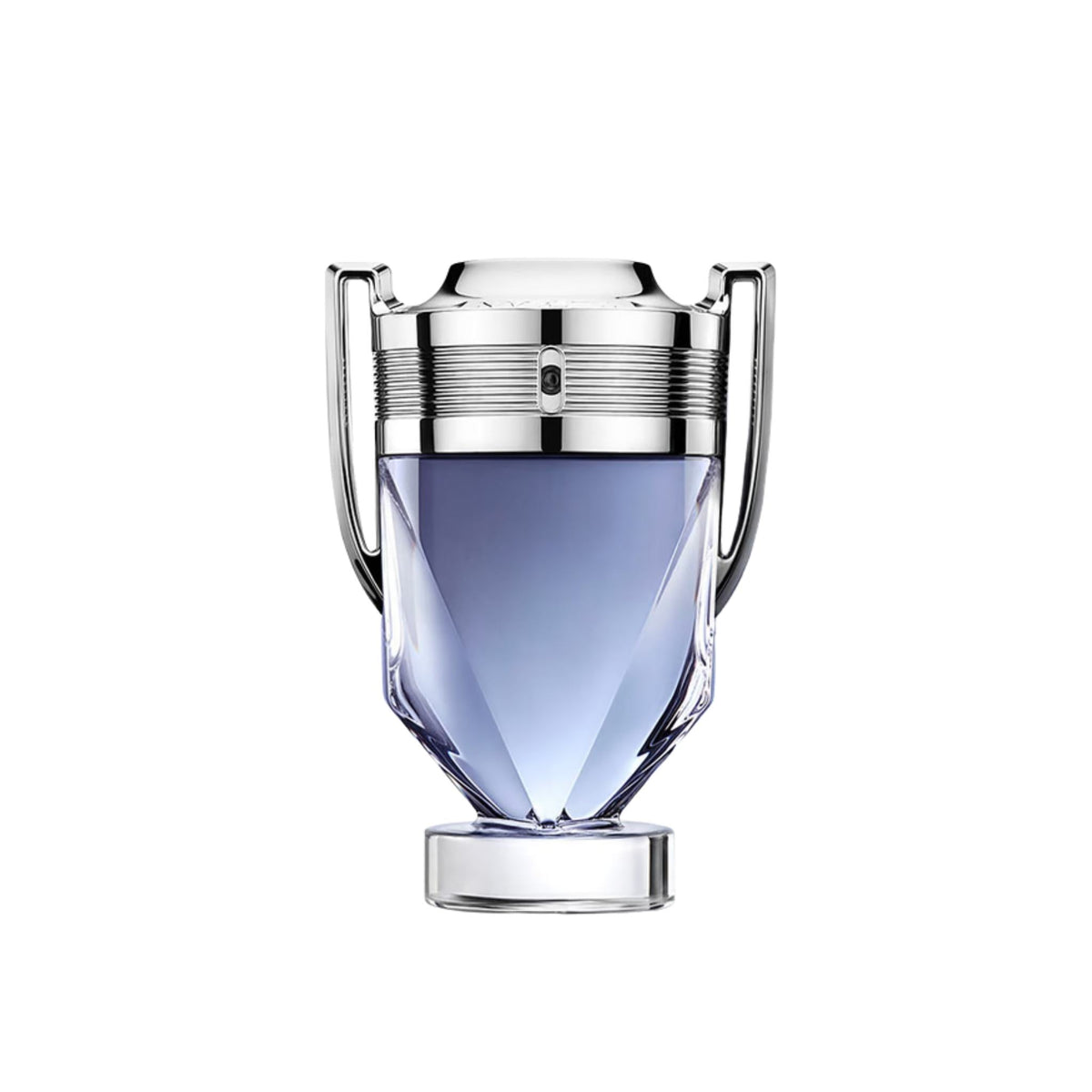 Refect Beauty Paco Rabanne Invictus Eau de Toilette in a trophy-shaped glass bottle with metallic silver accents.