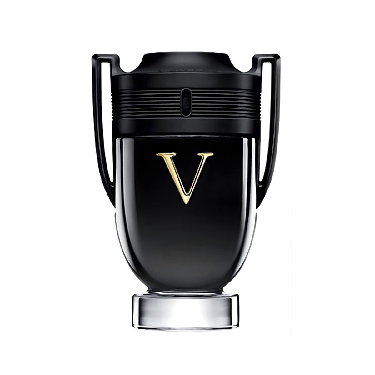 Refect Beauty Paco Rabanne Invictus Victory Eau de Parfum Extreme in a black trophy-shaped bottle with a gold V logo.