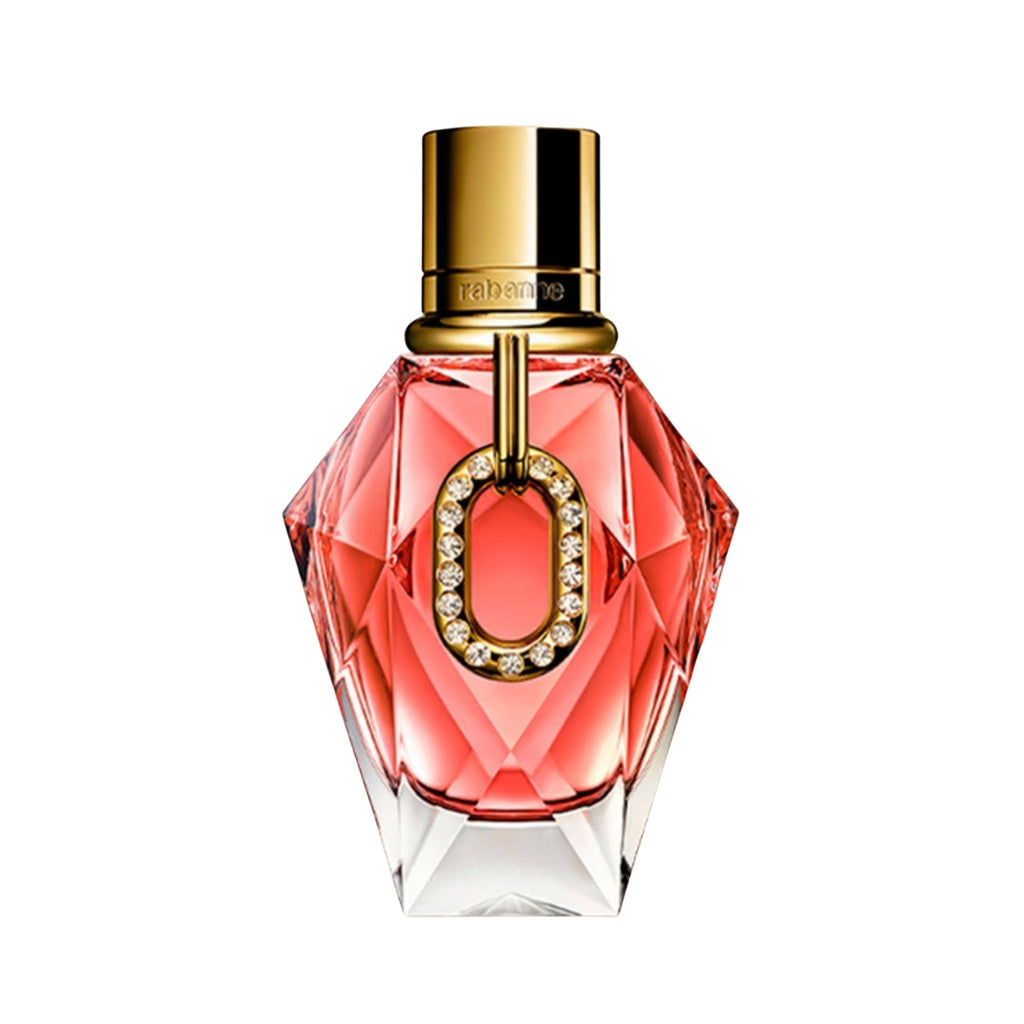 Refect Beauty Paco Rabanne Million Gold Pure Diamonds Eau de Parfum in a faceted pink glass bottle with gold accents.