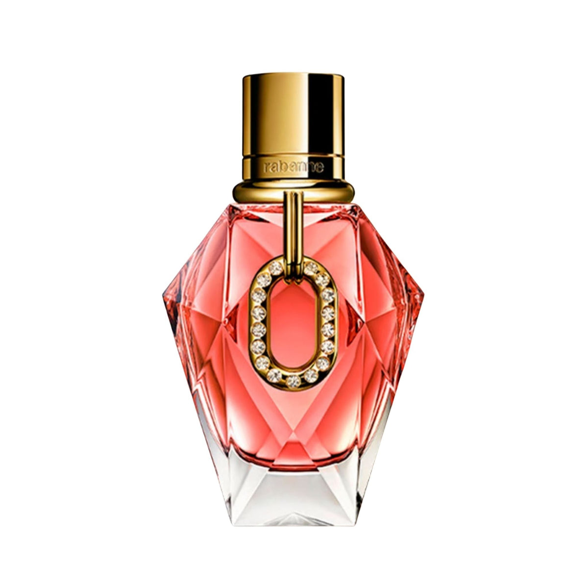 Refect Beauty Paco Rabanne Million Gold Pure Diamonds Eau de Parfum in a faceted pink glass bottle with gold accents.