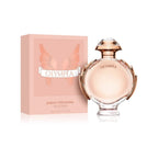 Refect Beauty Paco Rabanne Olympea Eau de Parfum bottle and pink box with wing design on a white background