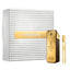 Refect Beauty Paco Rabanne One Million gift set featuring a gold fragrance bottle and travel spray in a textured box